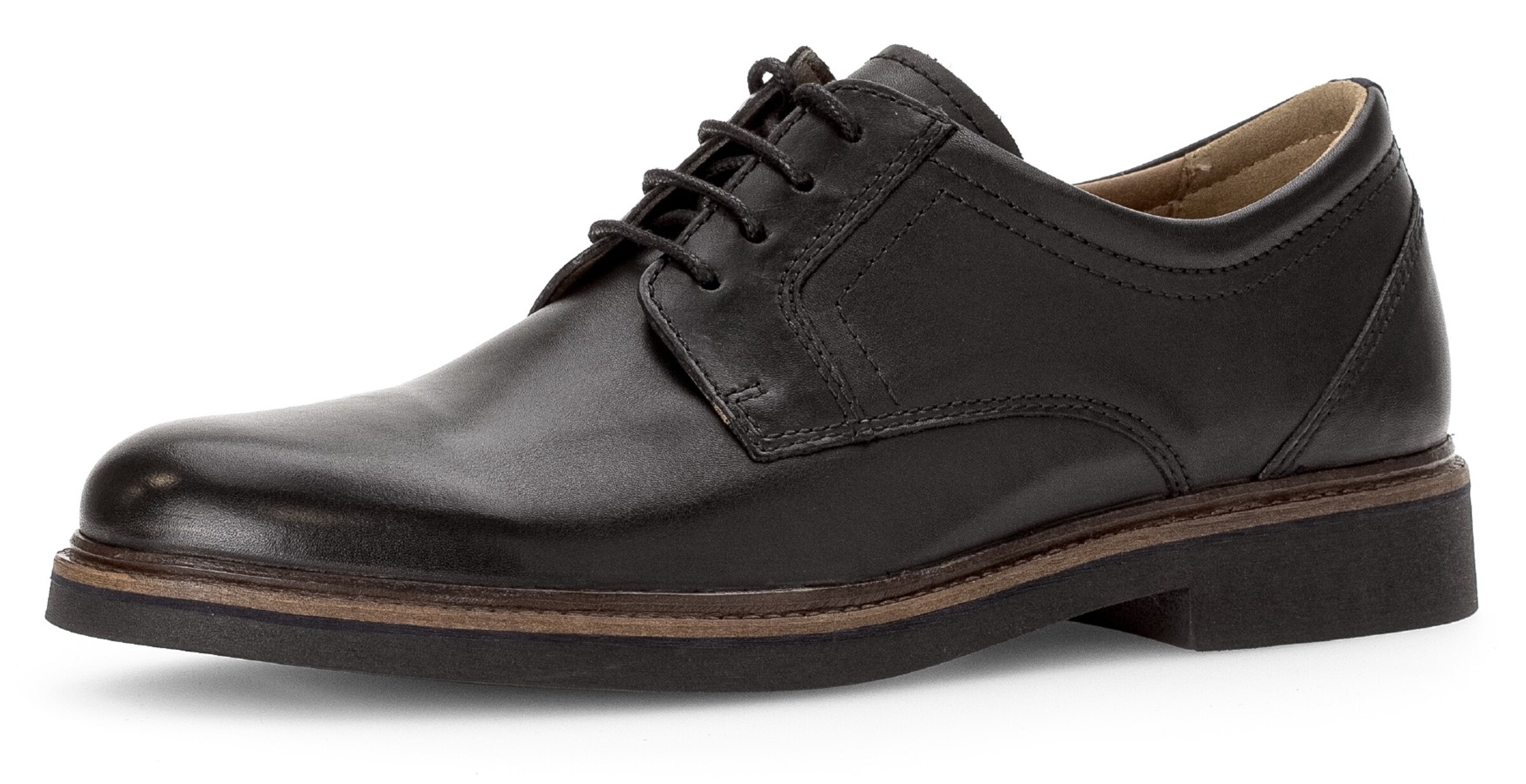 Pius Gabor Schnürschuh in Schwarz: Vorderseite