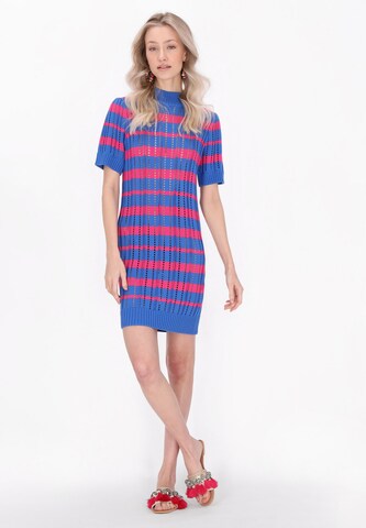 IZIA Трикотажное платье 'Boho' в Синий
