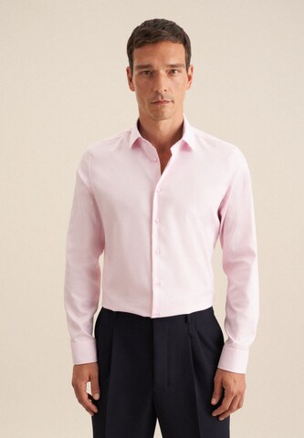 Coupe regular Chemise business SEIDENSTICKER en rose : devant