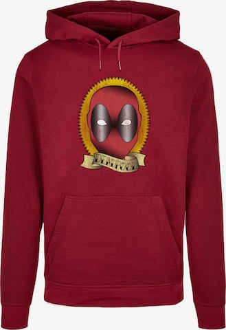 ABSOLUTE CULT Sweatshirt 'Deadpool - Tattoo' in Rot: predná strana