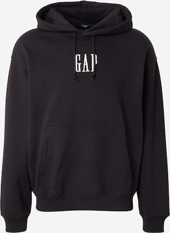 GAPSweater majica - crna boja: prednji dio