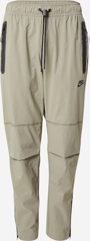 Nike SportswearTapered Hlače - zelena boja: prednji dio