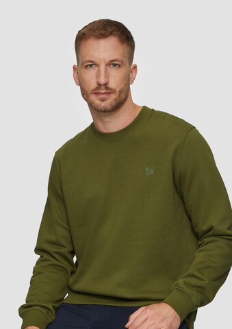 s.Oliver Sweatshirt in Grün: Vorderseite