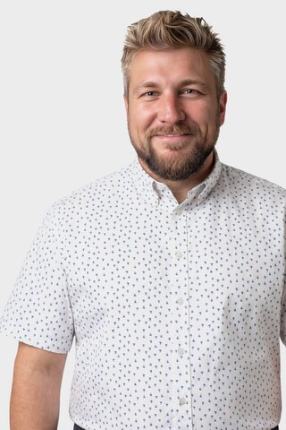 Men Plus Comfort fit Overhemd in Wit