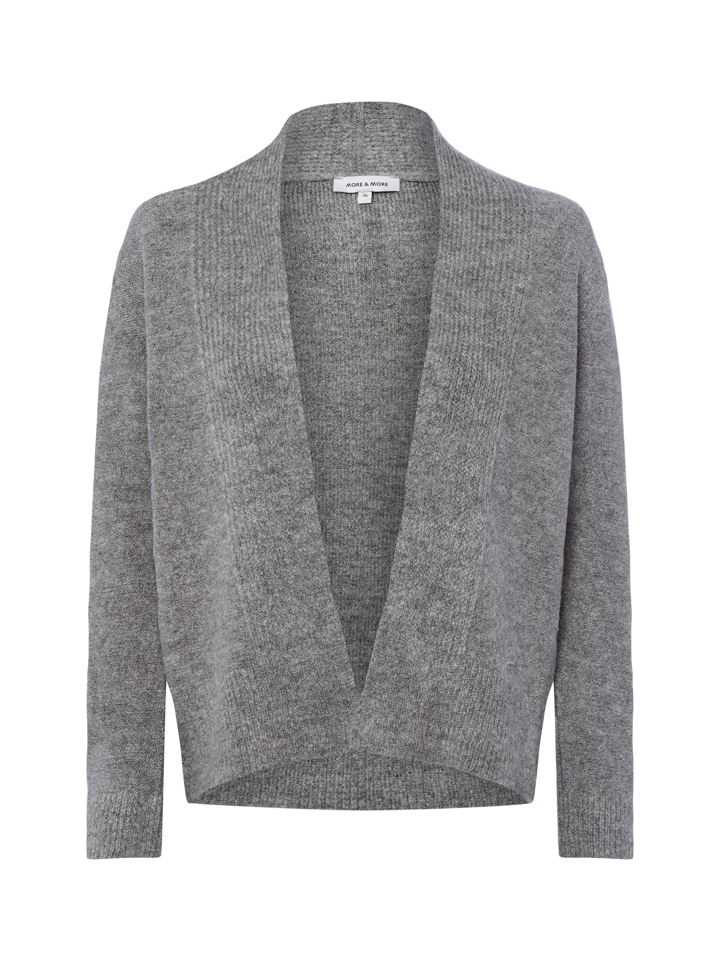 MORE & MORE Knit Cardigan in Grey: front