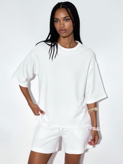 Busem T-shirt en S en blanc, Vue avec produit
