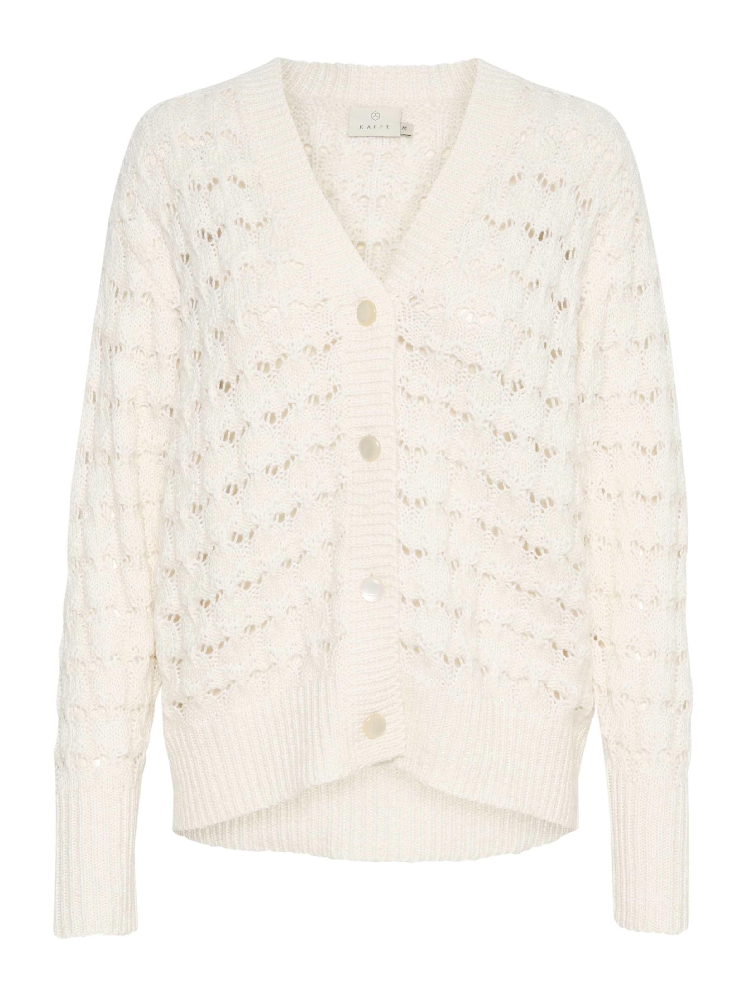 Kaffe Cardigan 'Elena' i hvid: forside