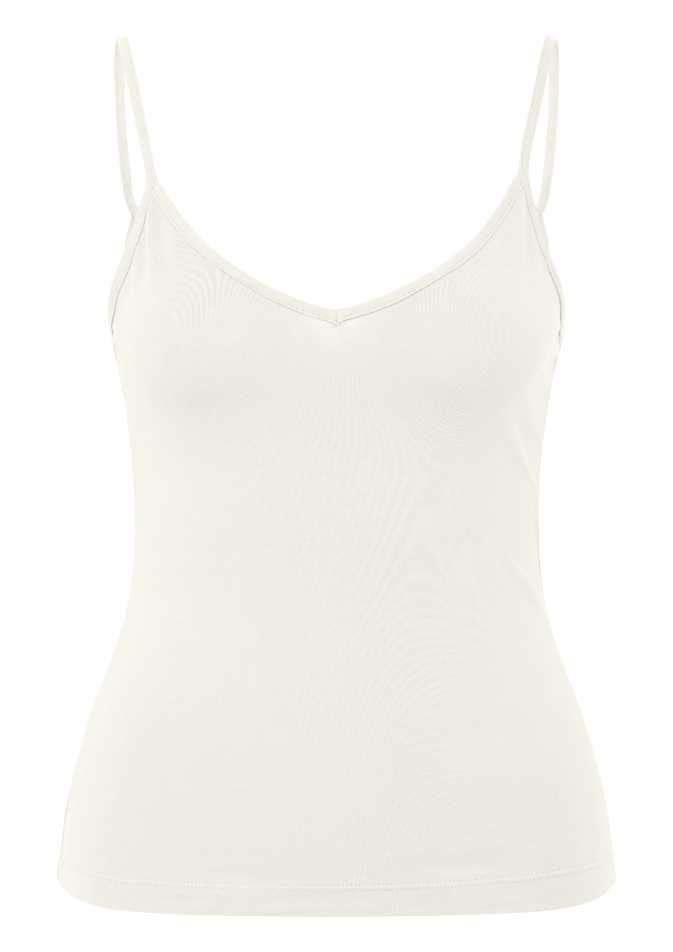 QS Shirt in Beige: voorkant