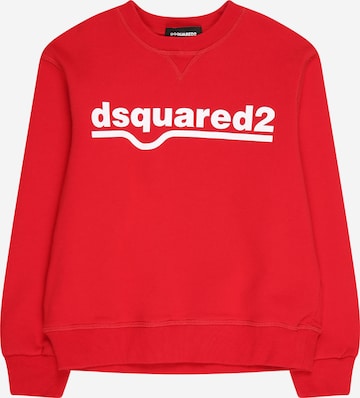 DSQUARED2 Μπλούζα φούτερ σε κόκκινο: μπροστά