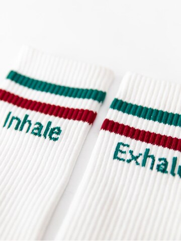 Divasya Socken 'Inhale Exhale'‌‌‌‌‌‌‌ in Rot