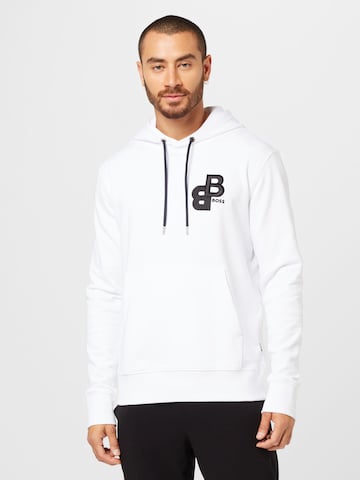 BOSS Black Sweatshirt 'Seeger 134' i vit: framsida