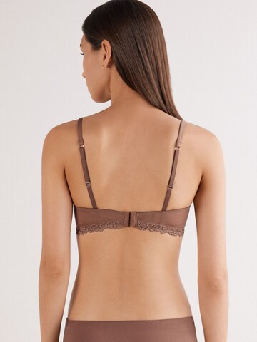 INTIMISSIMI Triangle Bra in Brown