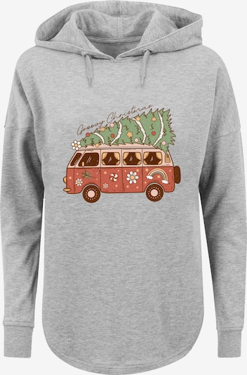 F4NT4STIC Sweatshirt 'Groovy Christmas Camper Van' in grau / mischfarben, Produktansicht