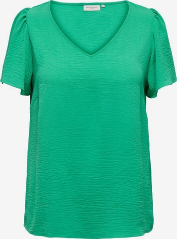 ONLY Carmakoma Shirt in Groen: voorkant