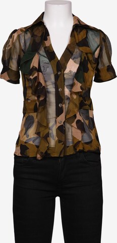 Diane von Furstenberg Bluse XXS in Grün: Vorderseite