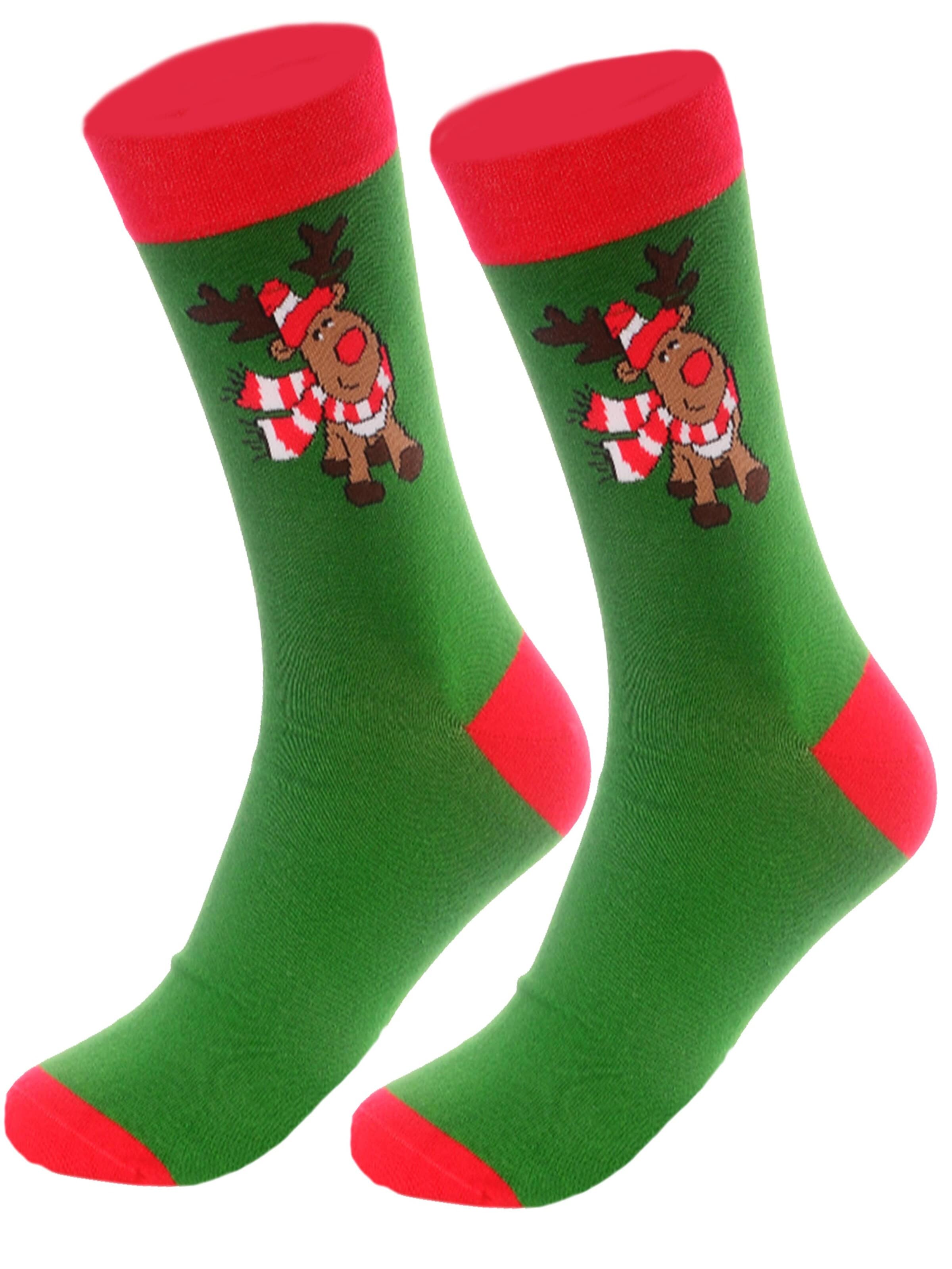 La Bortini Socks in Green: front