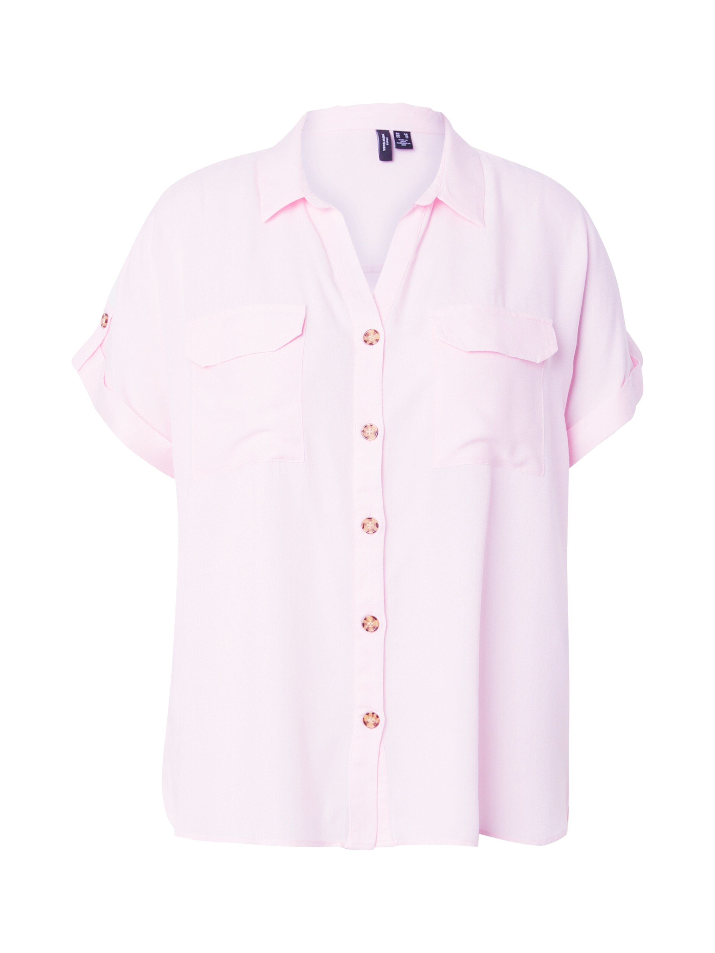 Vero Moda CurveBluza 'VMCBUMPY' - roza boja: prednji dio