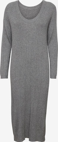 ICHI Knitted dress 'KAVA' in Grey: front