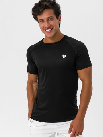 MOROTAI Λειτουργικό μπλουζάκι σε μαύρο: μπροστά
