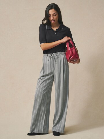 Next Wide Leg Hose in Grau