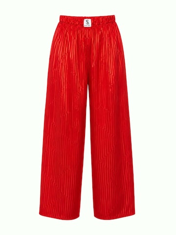 Wide leg Pantaloni 'Nyl' di NAYELPARIS in rosso: frontale