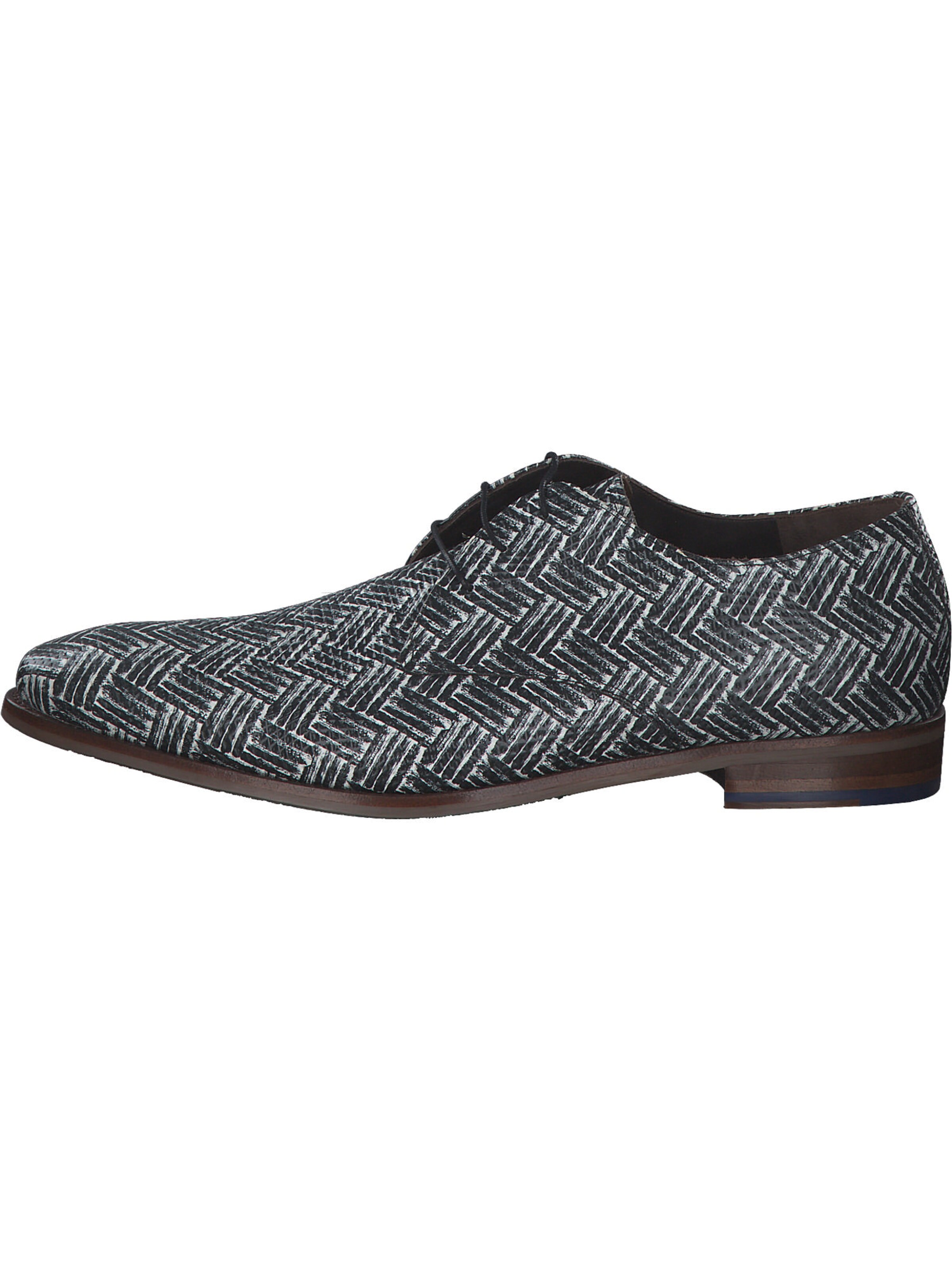 Floris van Bommel Veterschoen '30149' in Zwart