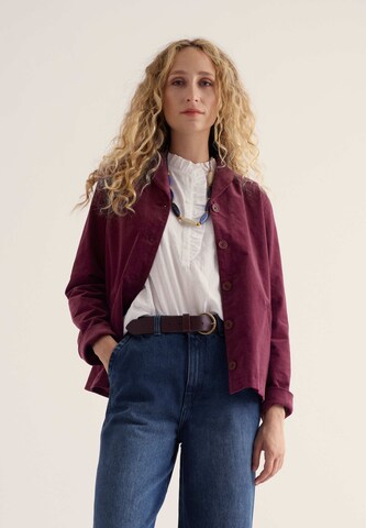 Veste mi-saison Seasalt Cornwall en violet : devant