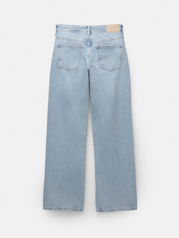 Largi Jeans de la Pull&Bear pe albastru