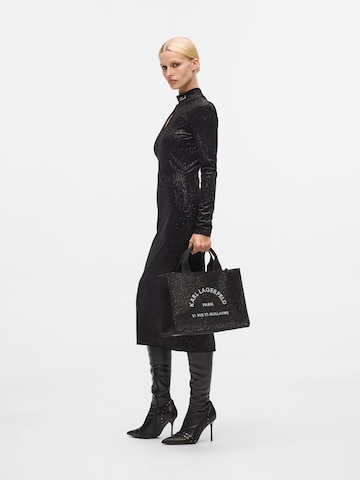 Karl Lagerfeld Шоппер в Черный: спереди