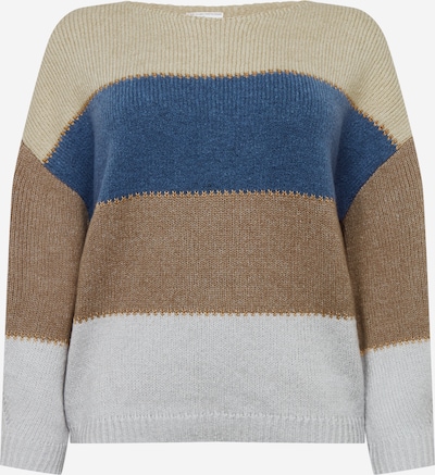 Pullover 'Annika' Guido Maria Kretschmer Curvy di colore sabbia / beige scuro / blu / blu pastello, Visualizzazione prodotti