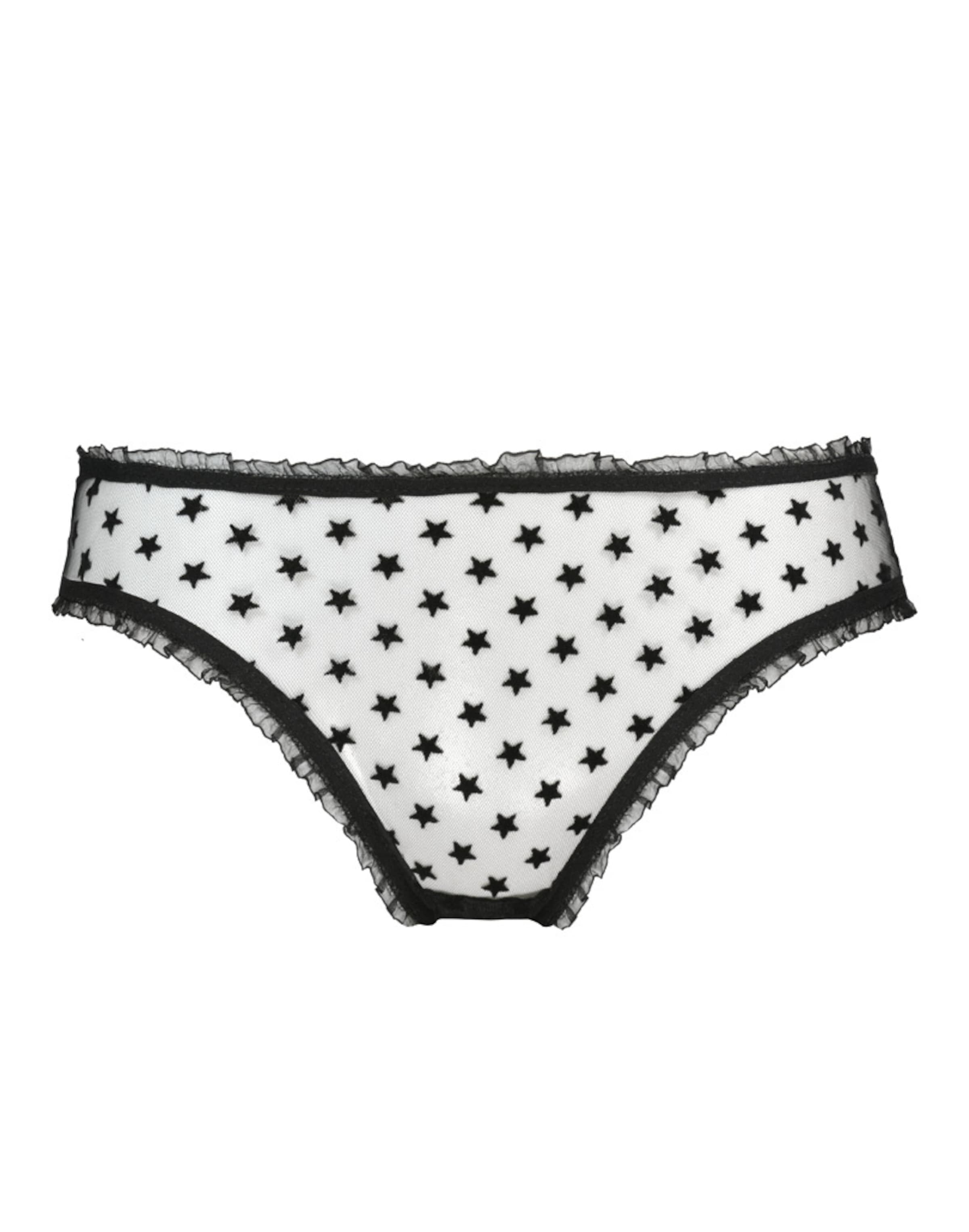 WHITE RVBBIT String in Zwart: voorkant