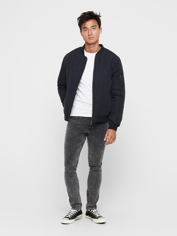 Only & Sons Regular Fit Jacke 'Jack' in Blau