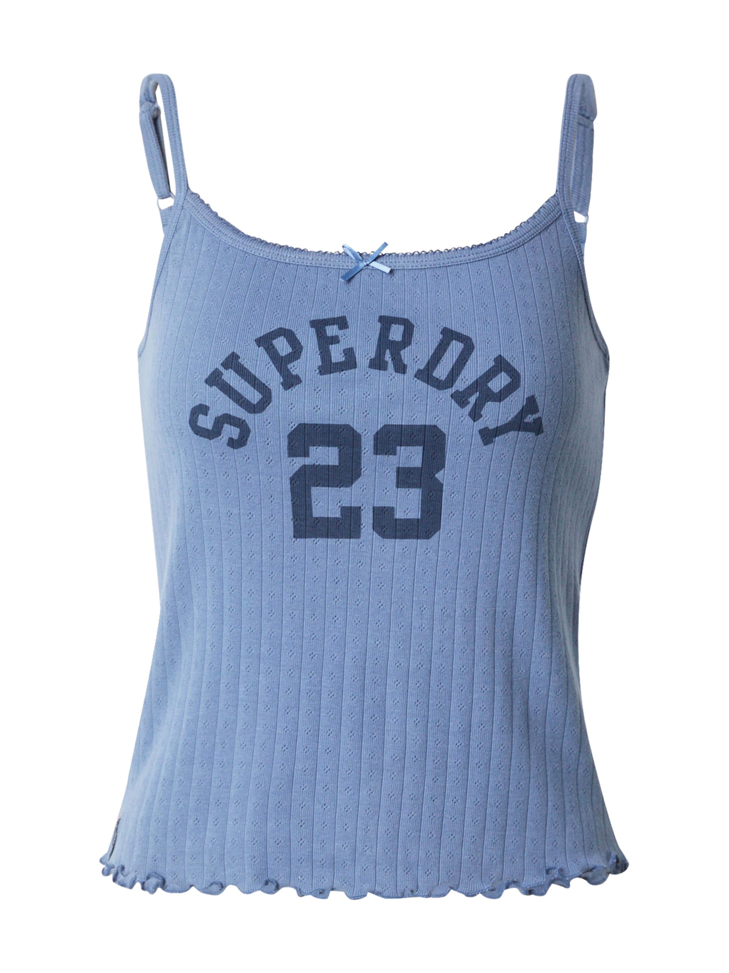 Superdry Топ 'ATHLETIC' в синьо: отпред