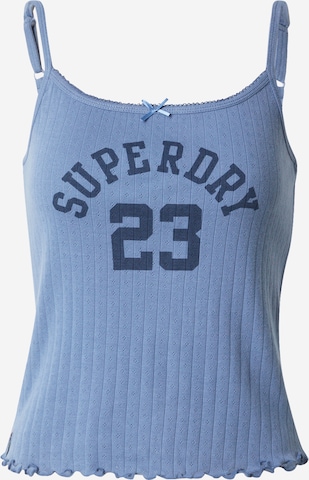 SuperdryTop 'ATHLETIC' - plava boja: prednji dio