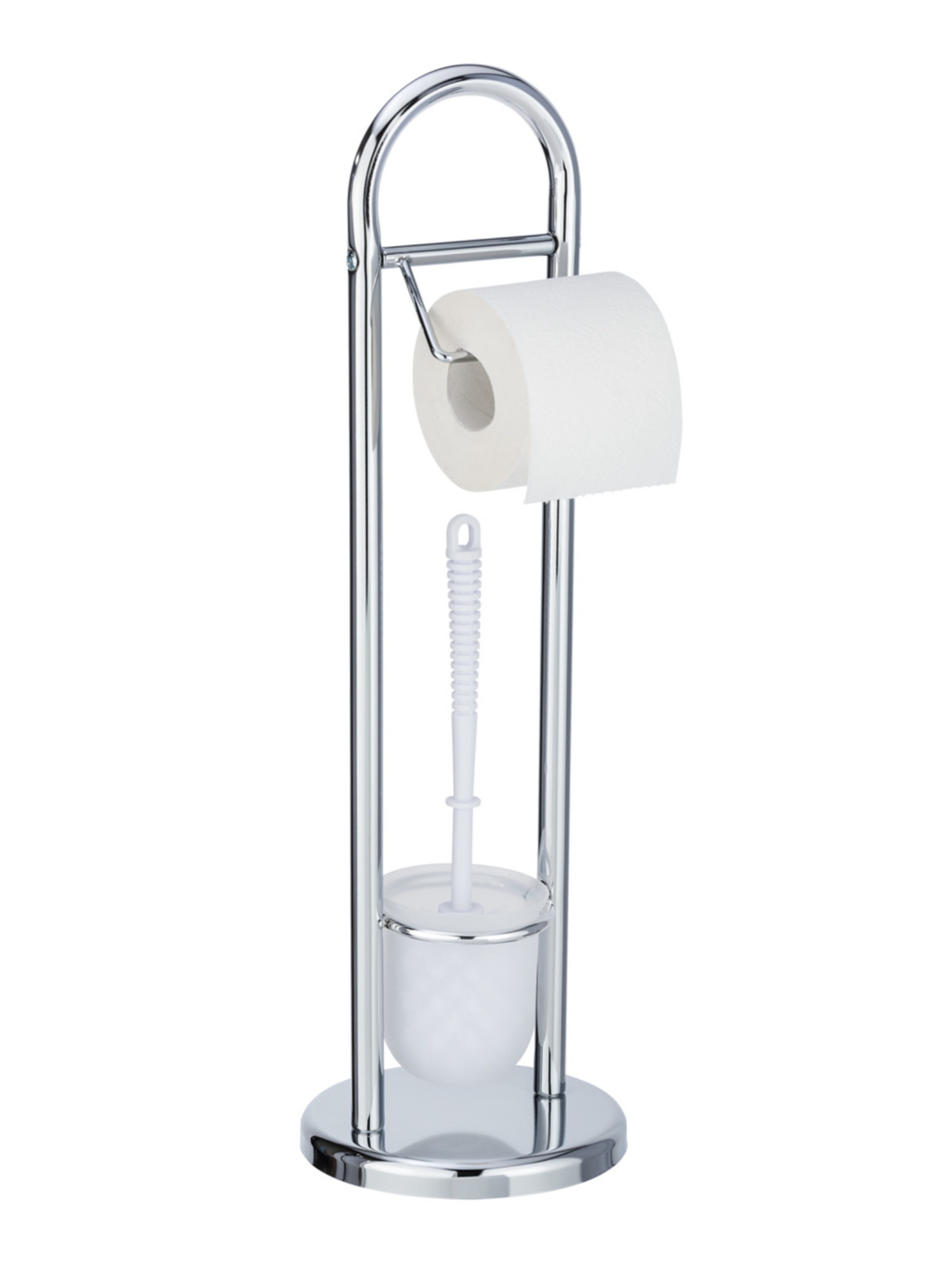 Wenko WC-Garnitur 'Siena' in Silber: Vorderseite