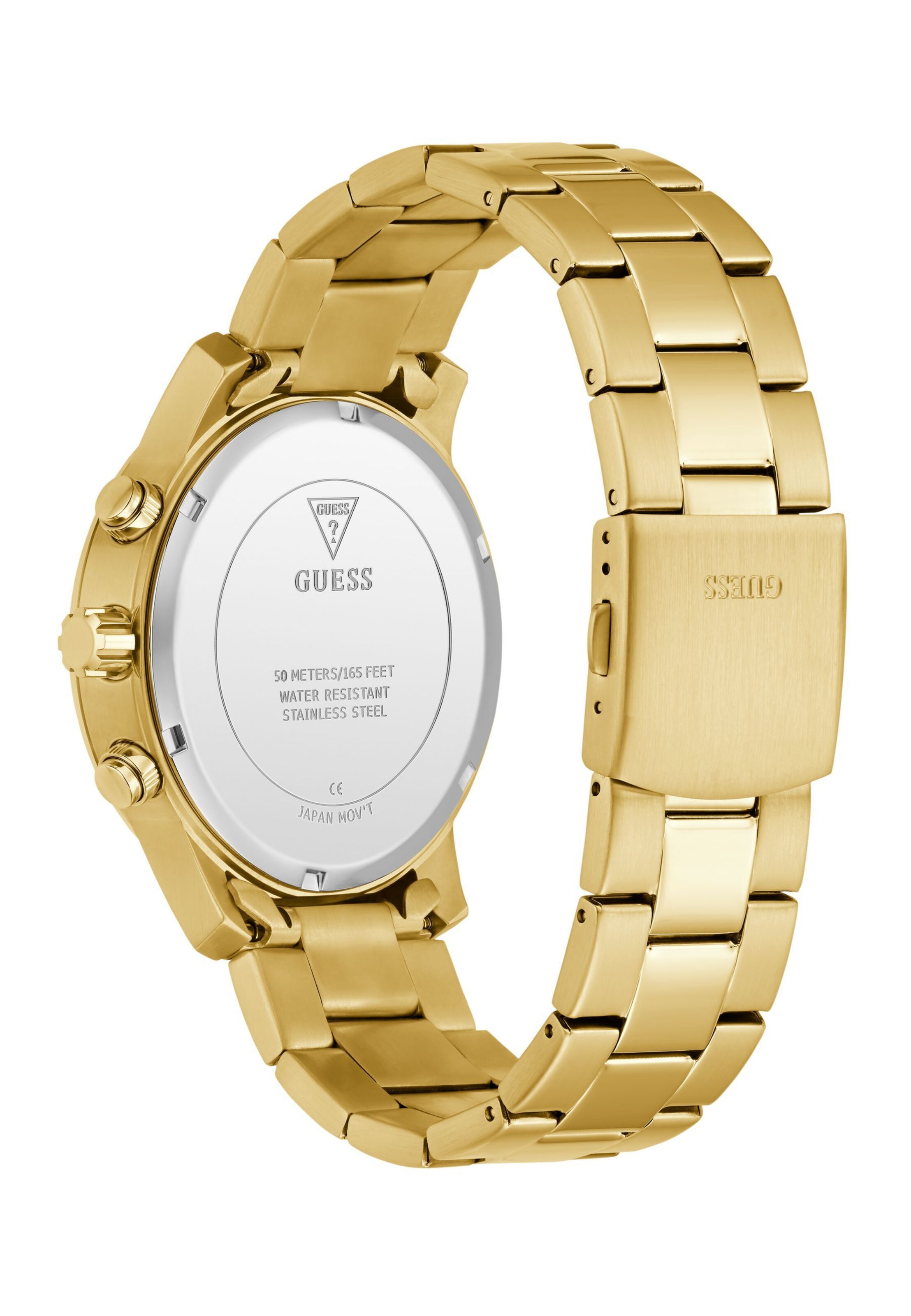 GUESS Analogt ur 'PARKER' i guld