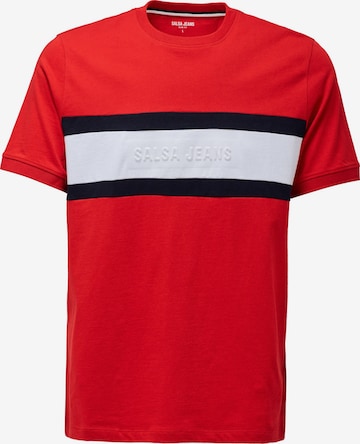 Salsa Jeans T-shirts in Rot: Vorderseite