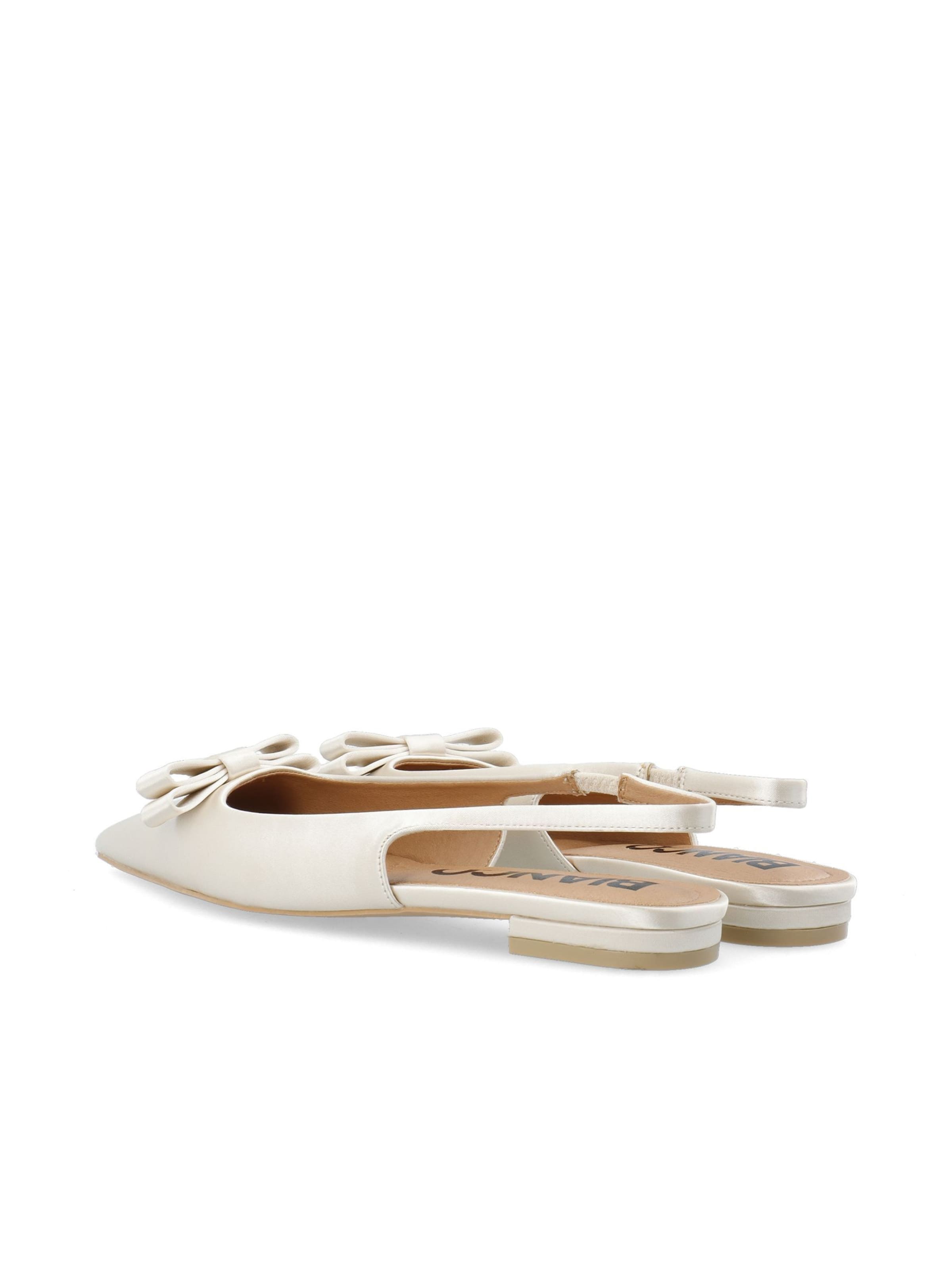 Ballerines à lanières 'Bari' Bianco en blanc