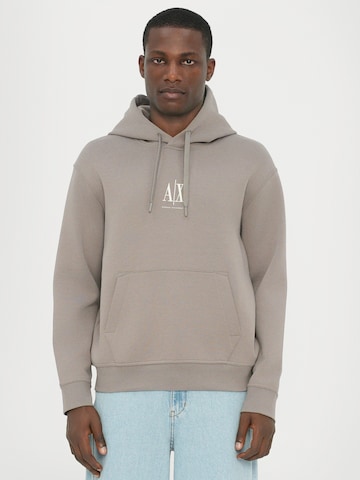 ARMANI EXCHANGE Sweatshirt in Beige: voorkant