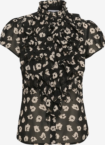 SAINT TROPEZ - Blusa en negro: frente