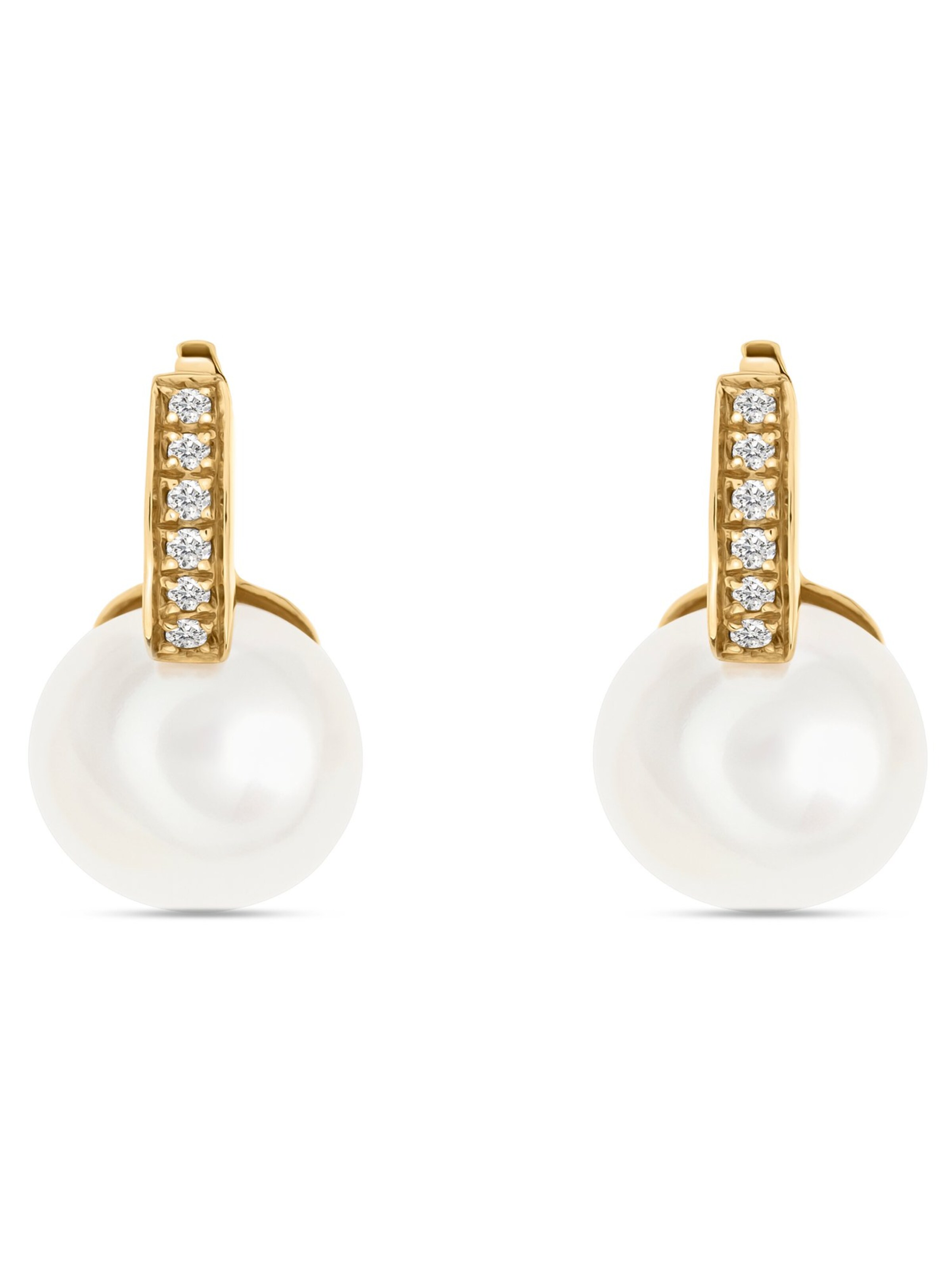 CHRIST Ohrringe in Weiß