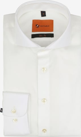 Coupe slim Chemise Suitable en blanc : devant