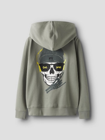 NAME IT - Sudadera con cremallera en gris