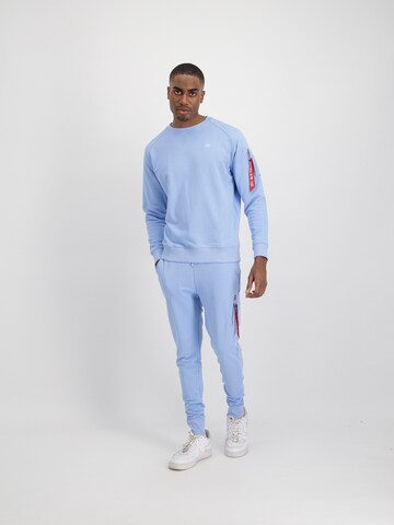 ALPHA INDUSTRIES Sweatshirt 'X-Fit' in Blue