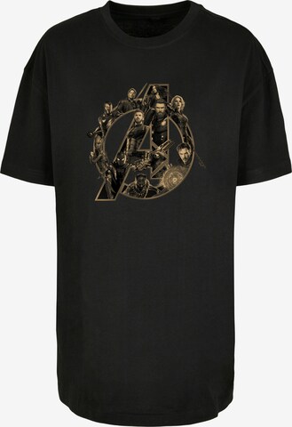 T-shirt oversize 'Marvel Avengers Infinity War Marvel' F4NT4STIC en noir : devant