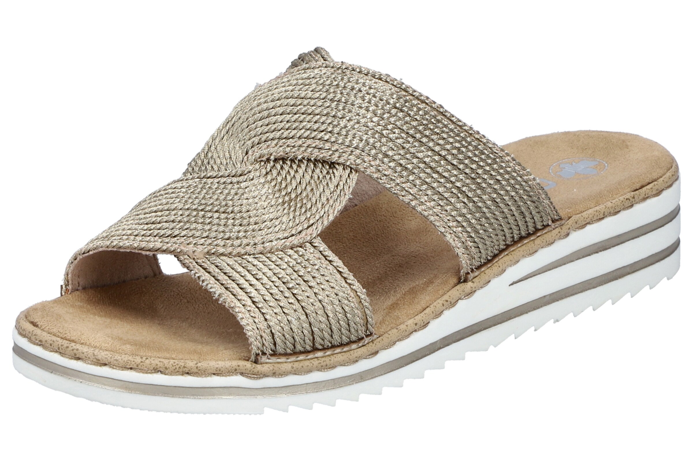 Rieker Mules in Beige: front