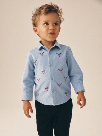 Next - Ajuste regular Camisa en azul: frente