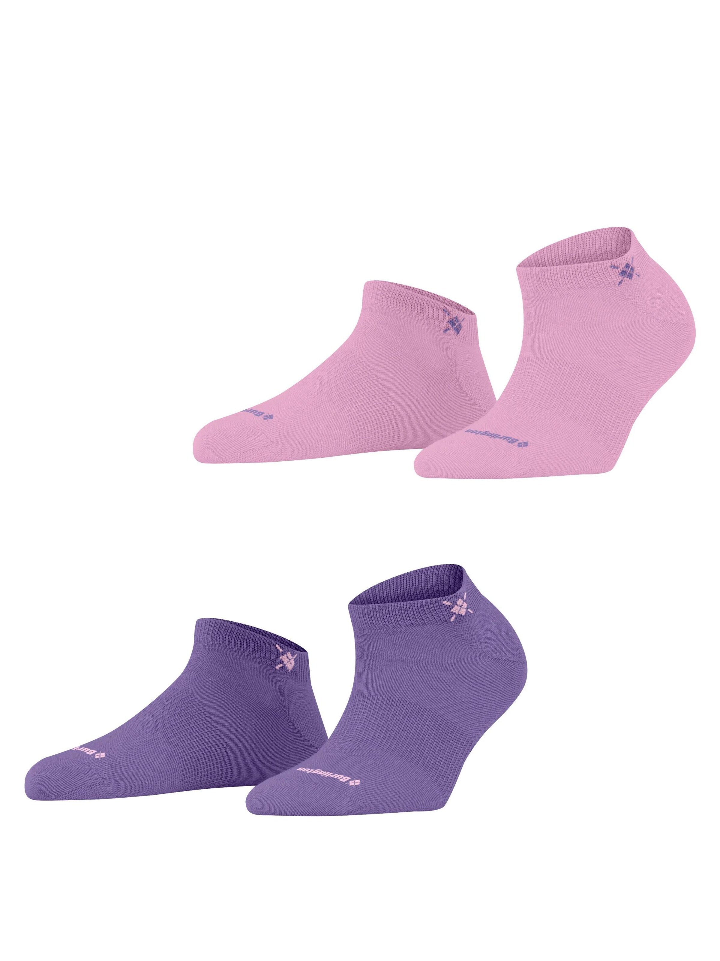 BURLINGTON Ankle Socks 'Everyday 2-Pack' in Purple: front