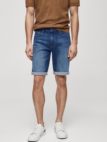 MANGO MAN Regular Jeans 'Rock' in Blauw: voorkant