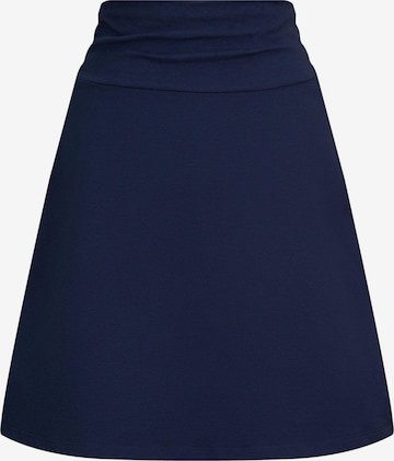 Leela COTTON Rock 'Damen Bio-Baumwoll Rock A-Linie' in Blau: Vorderseite